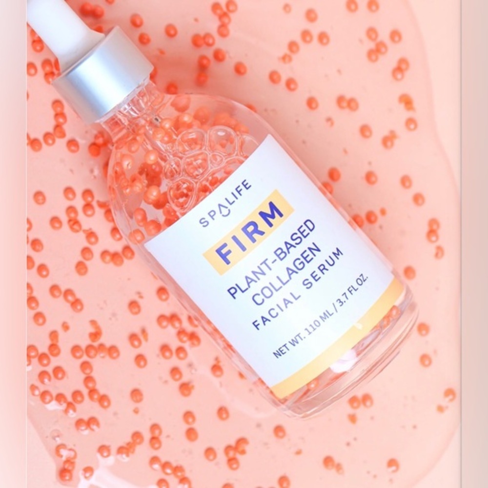 Spa Life skin-plumping plant-based Shimmering pearls collagen boosting serum new